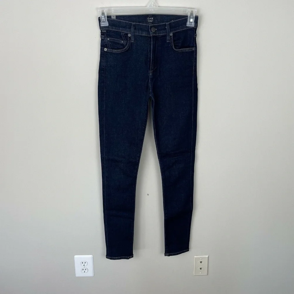 Citizens Of Humanity Rocket High Rise Skinny Jeans Size 25 Dark Wash Stretch